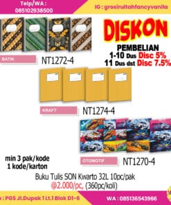Buku Tulis SON Kwarto 32L