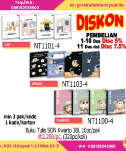 Buku Tulis SON Kwarto 38L