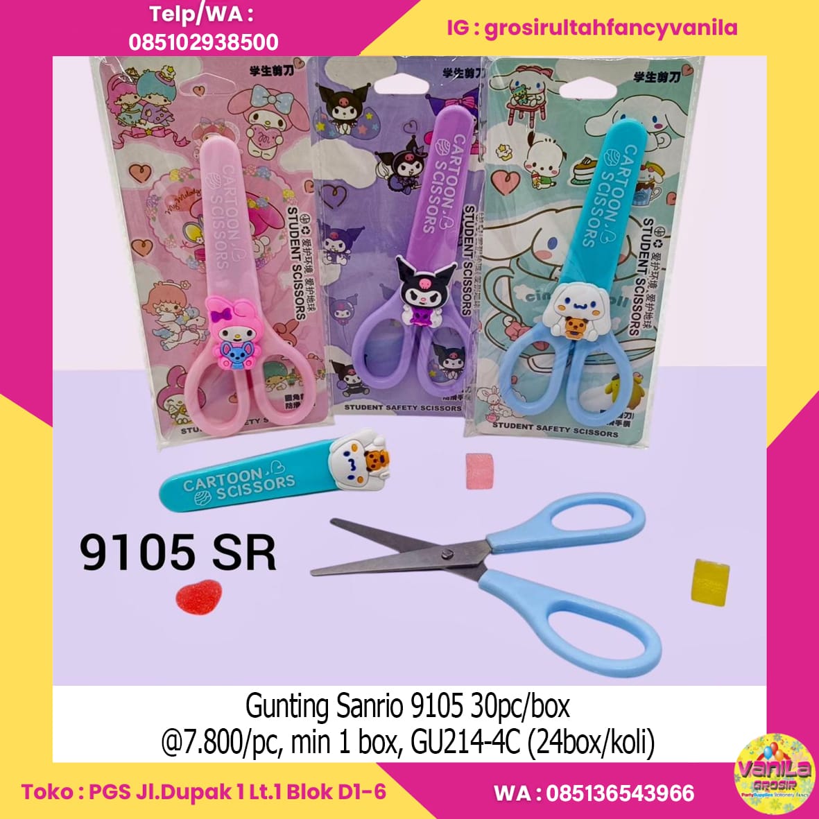 Gunting Sanrio 9105