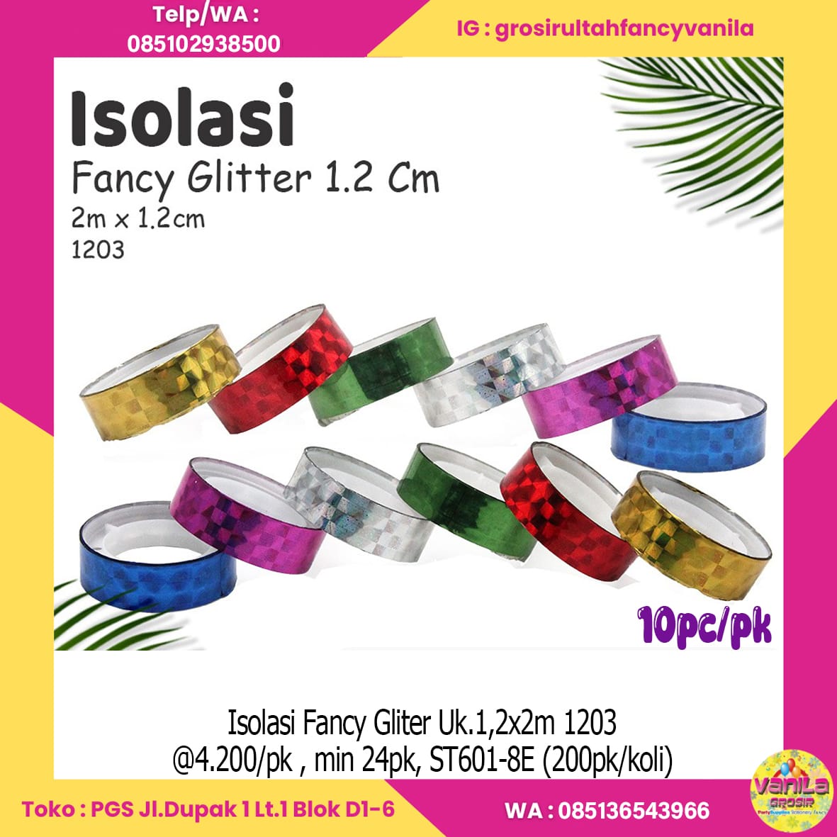 Isolasi Fancy Gliter Uk.1,2x2m 1203