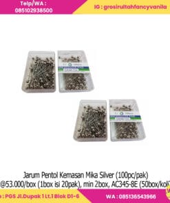 Jarum Pentol Kemasan Mika Silver