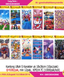 Kantong Ultah S Karakter Uk 18x36 cm