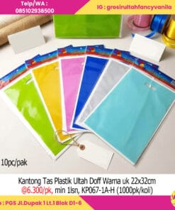 Kantong Tas Plastik Ultah Doff Warna