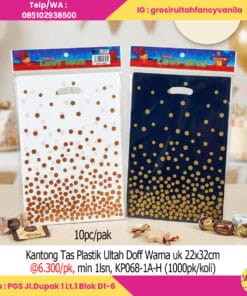Kantong Tas Plastik Ultah Doff Warna