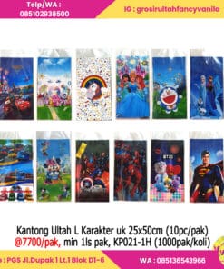 Kantong Ultah L Karakter uk 25x50cm