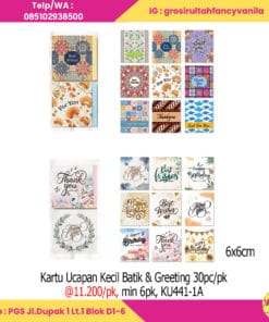 Kartu Ucapan Kecil Batik & Greeting 30pc