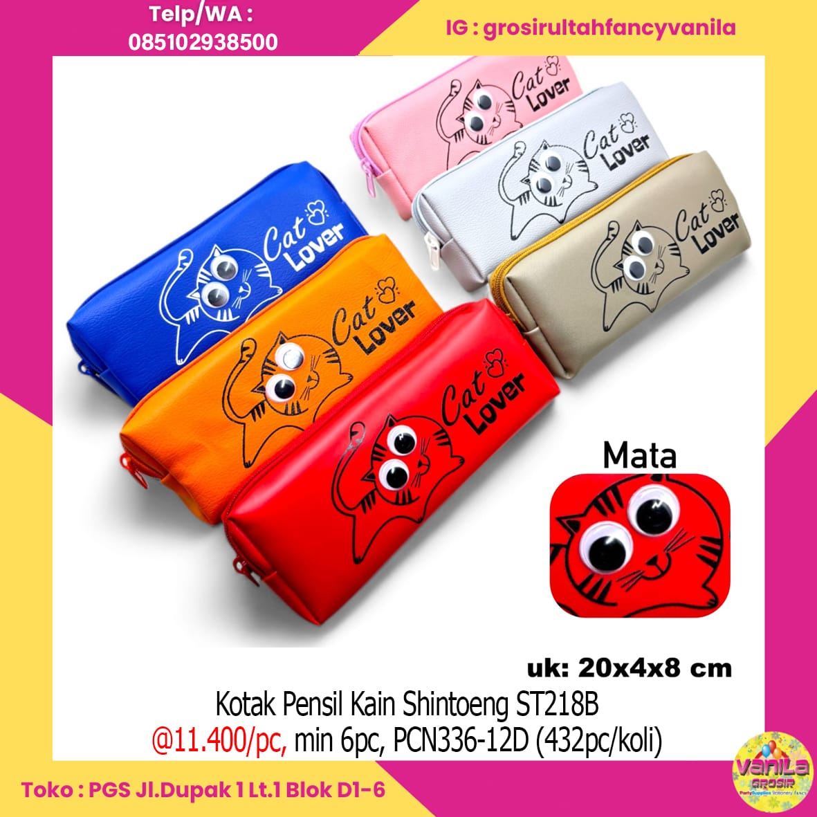 Kotak Pensil Kain Shintoeng ST218B