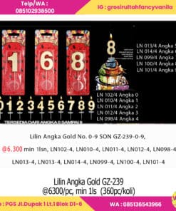 Lilin Angka Gold GZ-239