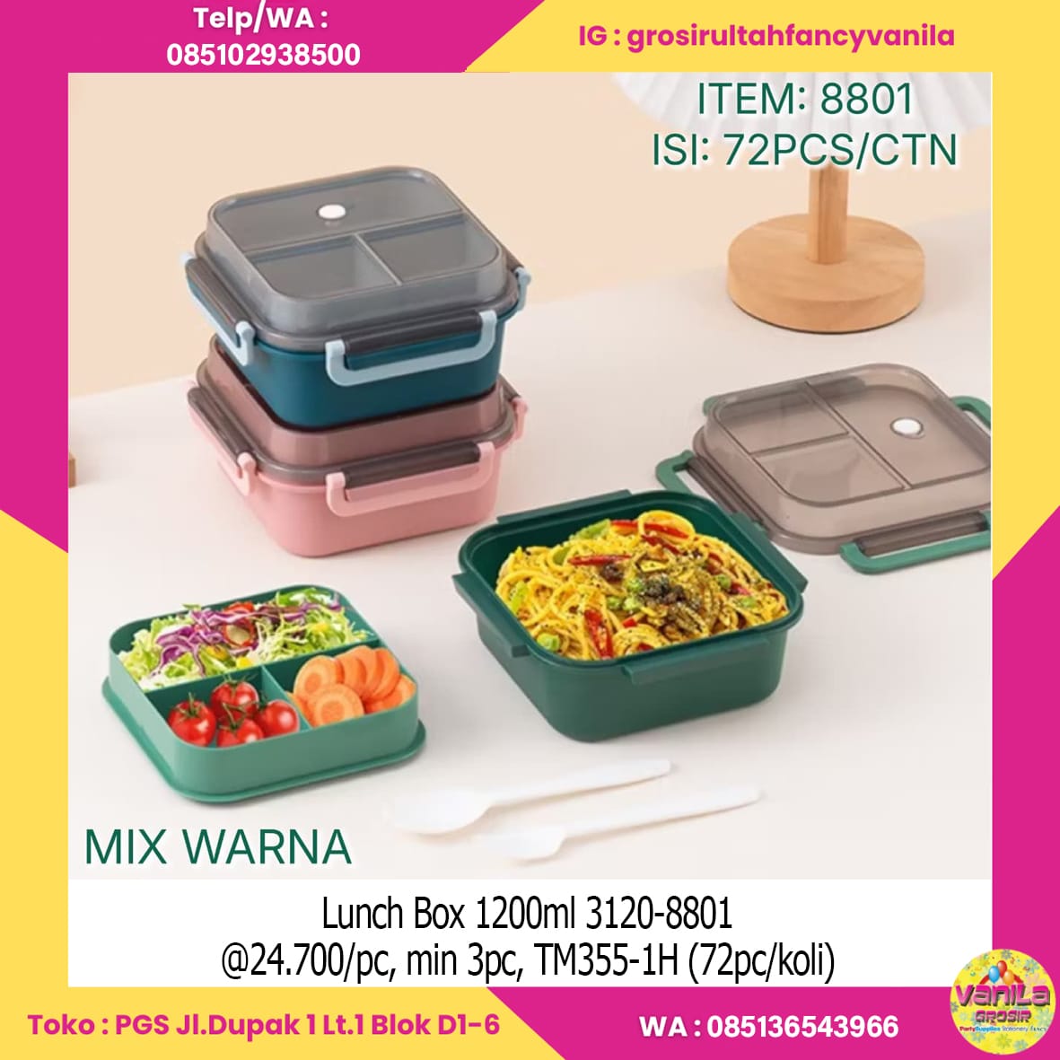 Lunch Box 1200ml 3120-8801