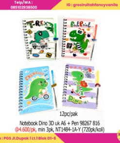 Notebook Dino 3D uk A6 + Pen