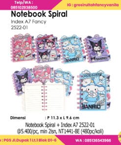 Notebook Spiral + Index A7 2522-01