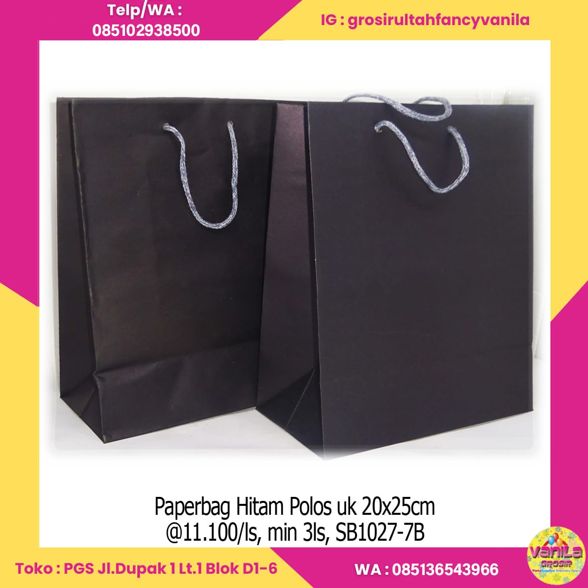 Paperbag Hitam Polos