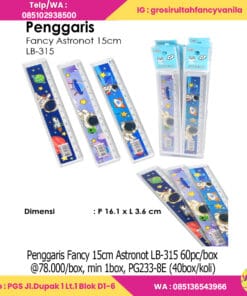 Penggaris Fancy 15cm Astronot LB-315 60set
