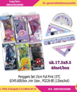 Penggaris Set 15cm Full Print 15TC
