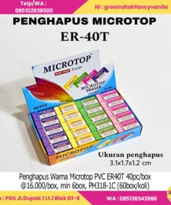 Penghapus Warna Microtop PVC ER40T