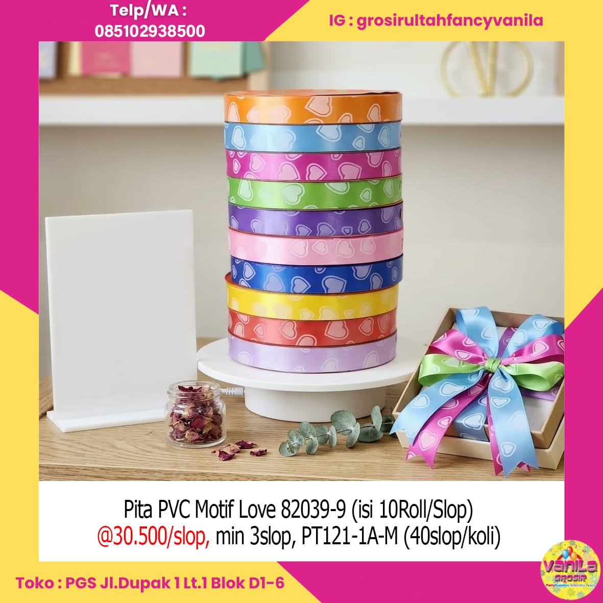 Pita PVC Motif Love