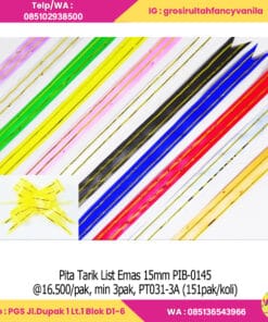 Pita Tarik List Emas 15mm PIB-0145