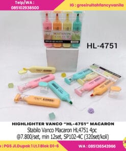 Stabilo Vanco Macaron HL4751 4pc