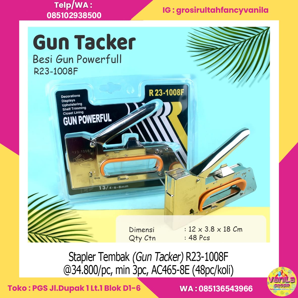 Stapler Tembak (Gun Tacker) R23-1008F