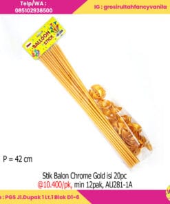 Stik Balon Chrome Gold