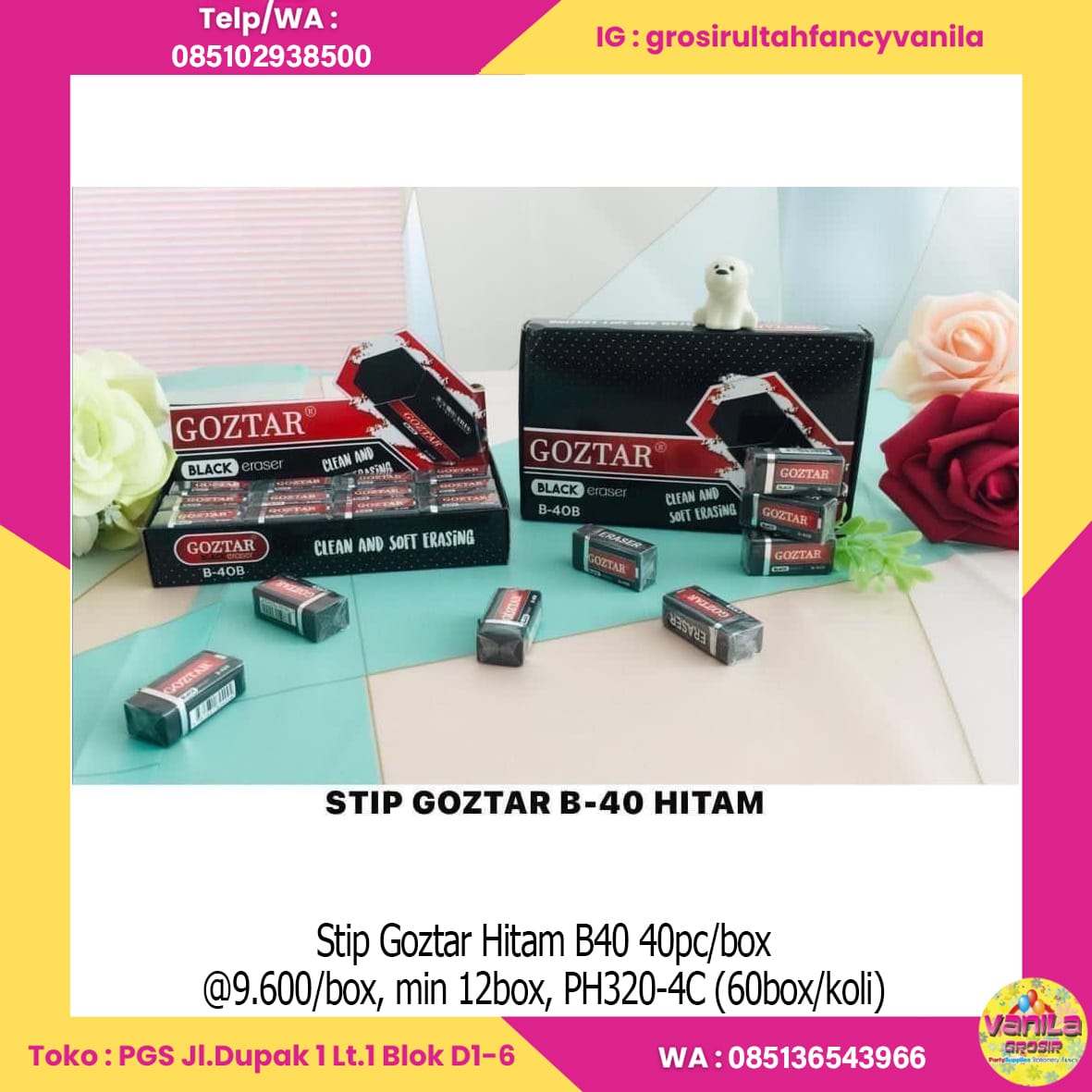 Stip Goztar Hitam B40 40pc