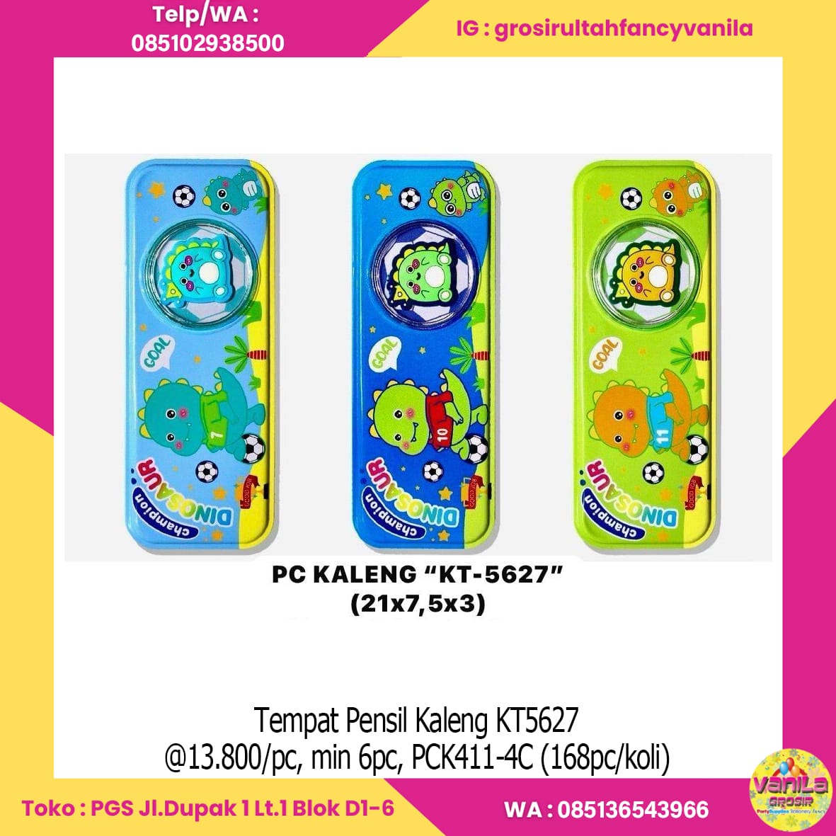 Tempat Pensil Kaleng KT5627