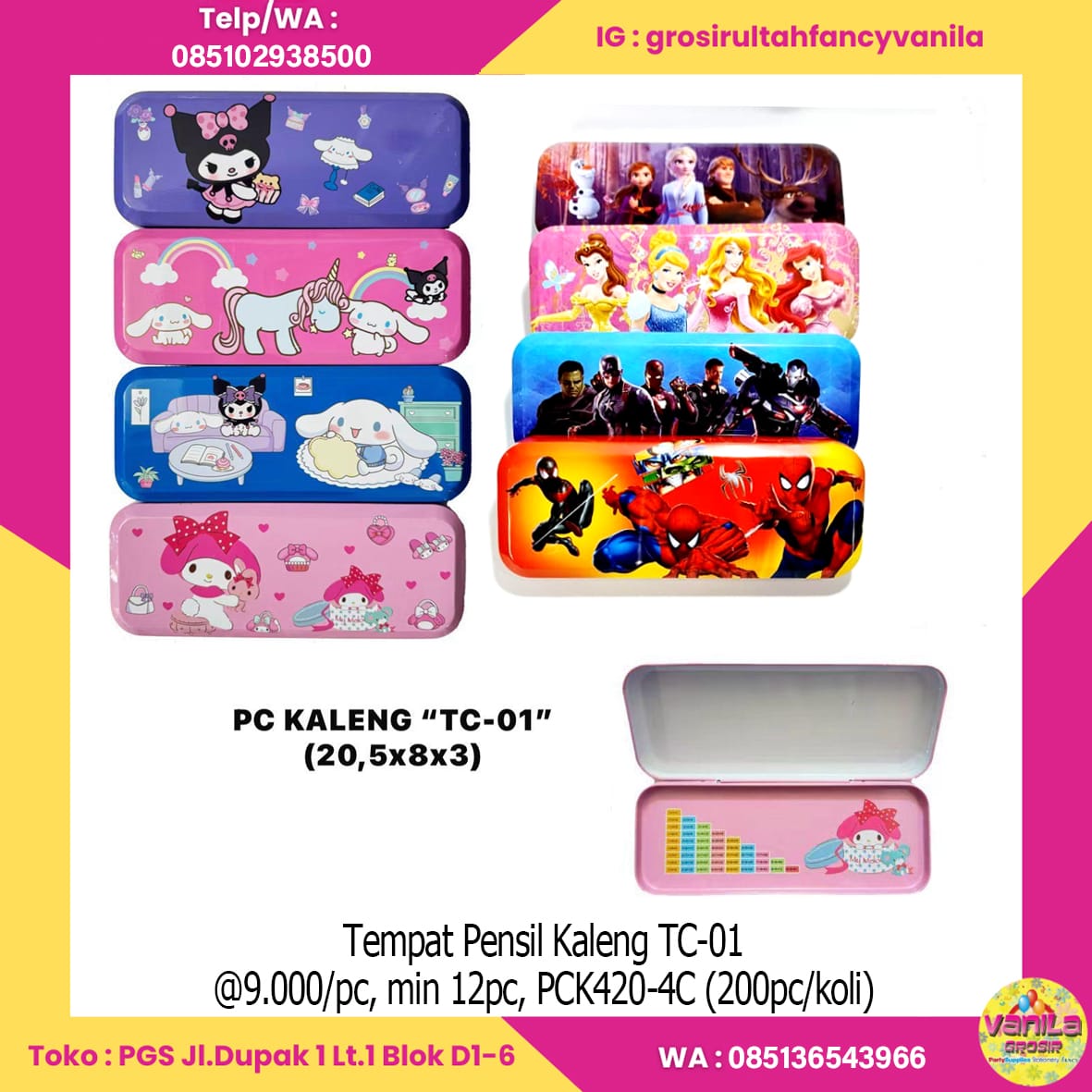 Tempat Pensil Kaleng TC-01