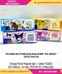 Tempat Pensil Magnet Kalk + Glitter FC6810