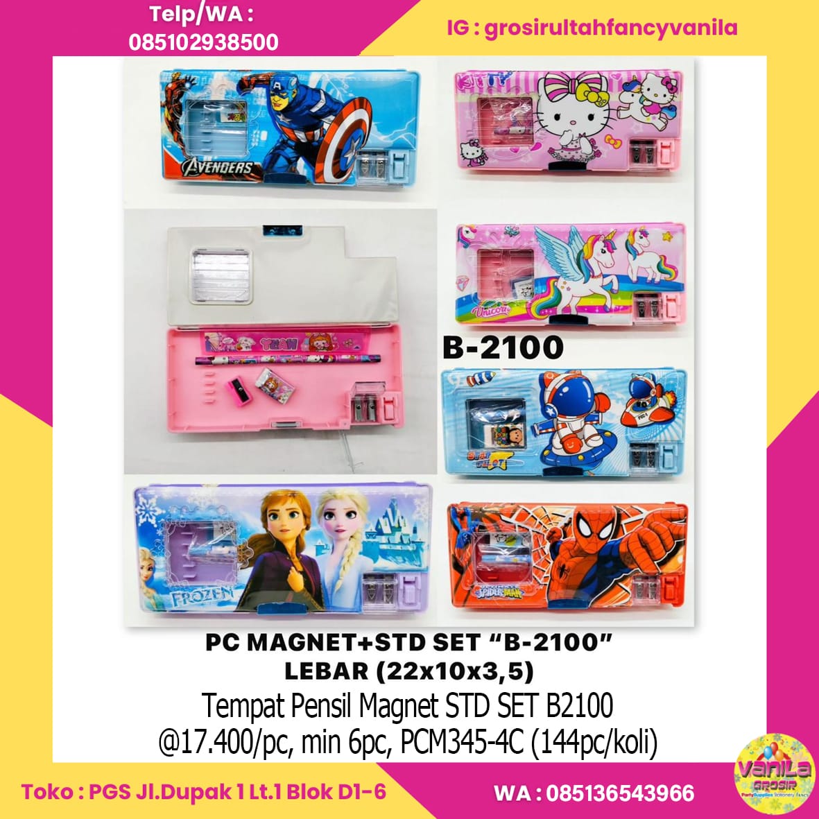 Tempat Pensil Magnet STD SET B2100