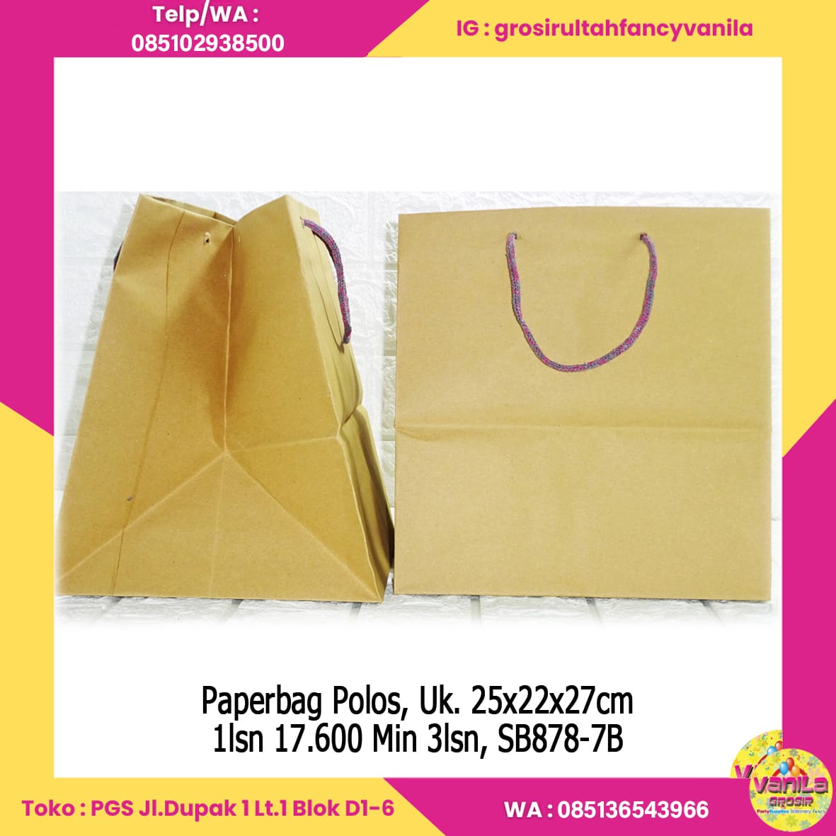 Paperba Polos Uk 25x22x77cm